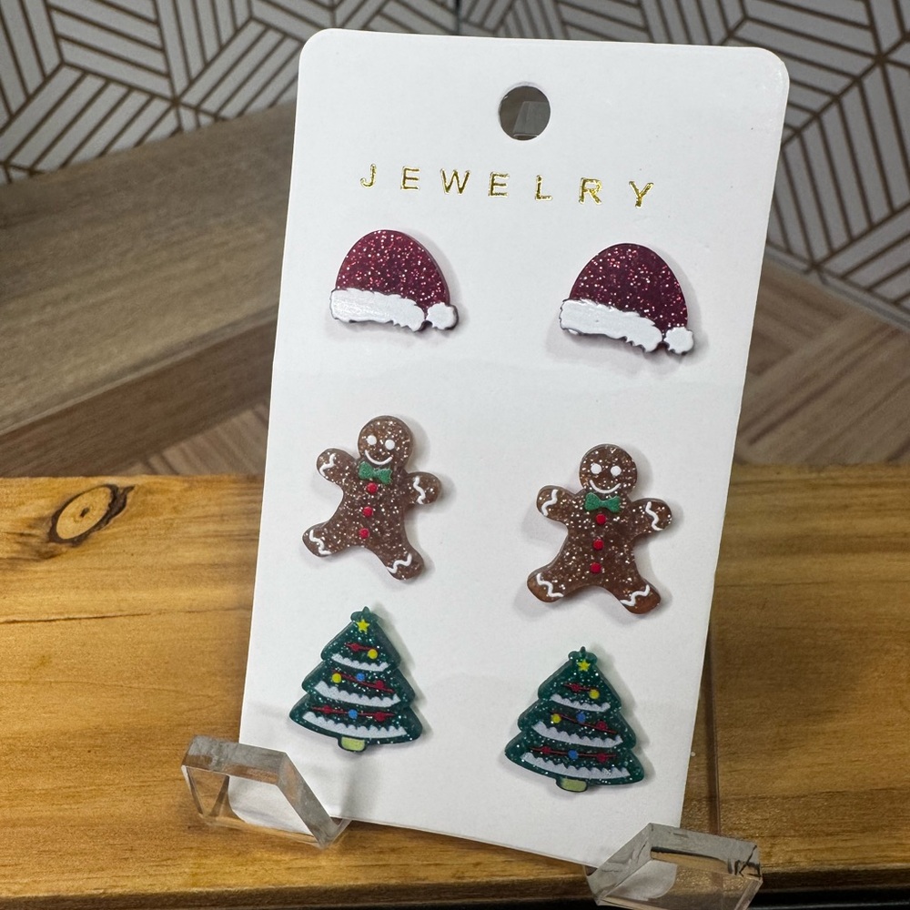 Festive Holiday Earrings Set